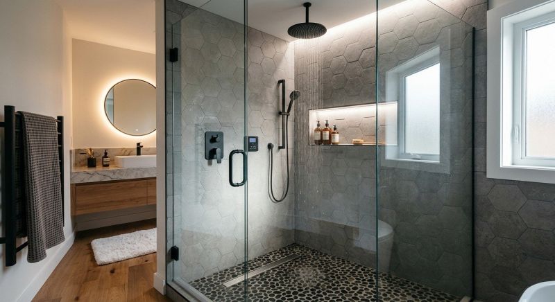 Granite Shower Installation in Clark County, WA
